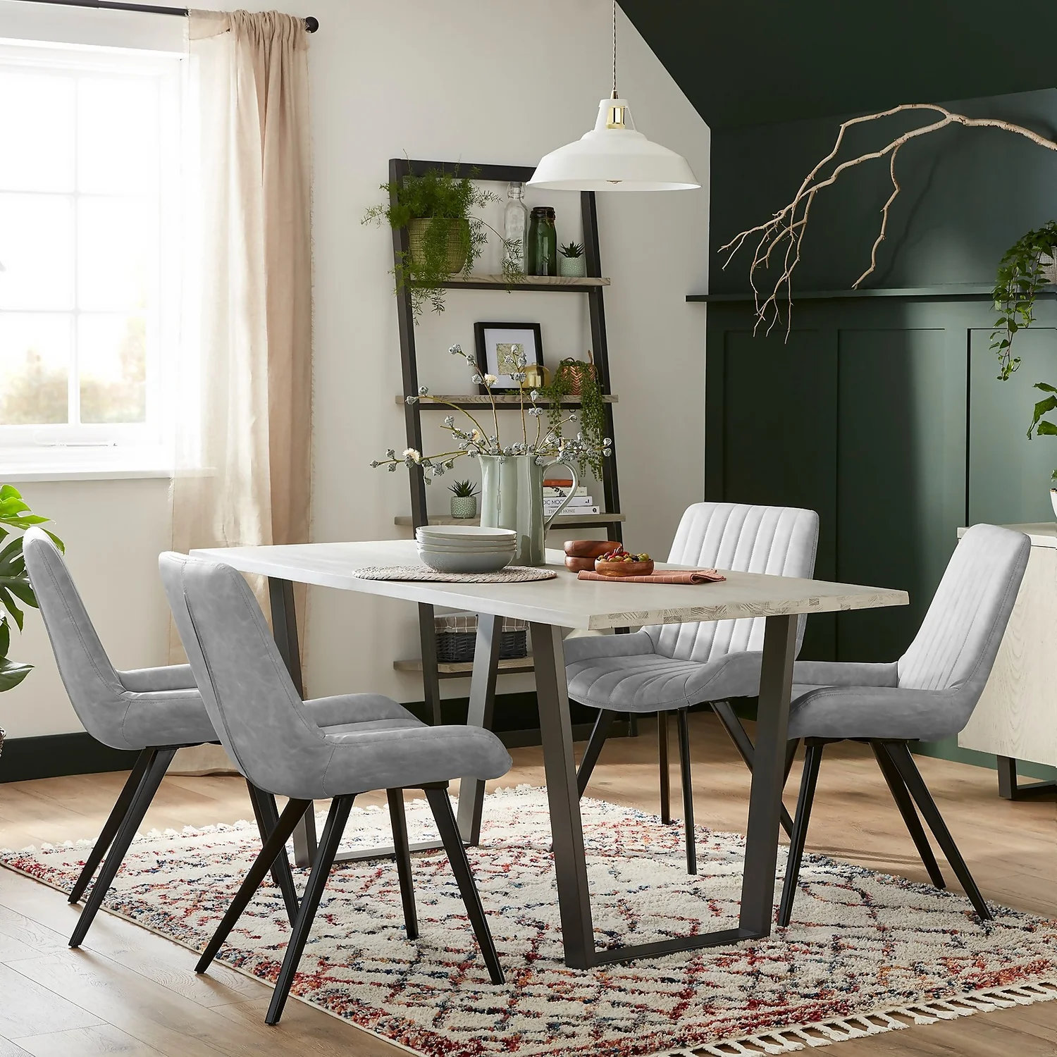 Dalston Dining Chair - Set Of 2 - Silver 4 Dalston Dining Chair - Set Of 2 - Silver - Image 2