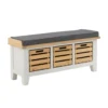 Ashstead Storage Bench - Oak & Ivory -Furniture Shop 12917106 1044897162591983