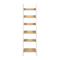 Ashstead Ladder Shelf - Oak & Ivory -Furniture Shop 12917109 1414897161904563