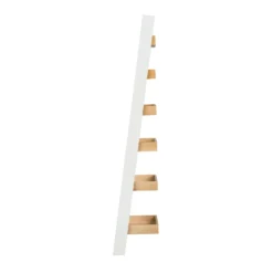 Ashstead Ladder Shelf - Oak & Ivory -Furniture Shop 12917109 8734897161945000