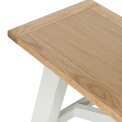 Ashstead Bench - Oak & Ivory -Furniture Shop 12917114 1154897161579243