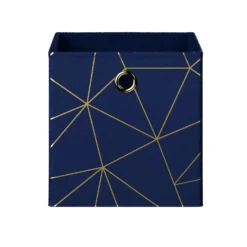 Clever Cube Velvet Geometric Insert - Navy & Gold 9 Clever Cube Velvet Geometric Insert - Navy & Gold -Furniture Shop 12932950 1274887876612456