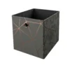 Clever Cube Velvet Geometric Insert - Grey & Rose Gold 2 Clever Cube Velvet Geometric Insert - Grey & Rose Gold -Furniture Shop 12932953 9474887876356994