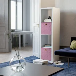 Clever Cube Quilted Velvet Insert - Blush Pink -Furniture Shop 12932954 5844900282225230