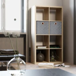 Clever Cube Quilted Velvet Insert - Grey -Furniture Shop 12932957 1744900282461969