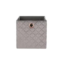 Clever Cube Quilted Velvet Insert - Grey -Furniture Shop 12932957 8784900282513218