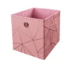 Clever Cube Velvet Geometric Insert - Pink & Rose Gold -Furniture Shop 12932960 1894887876770016