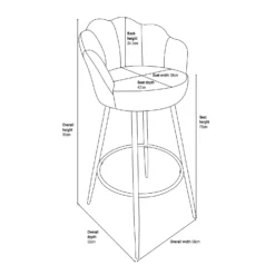 Sophia Bar Stool - Grey 15 Sophia Bar Stool - Grey -Furniture Shop 12937426 1975009660578038