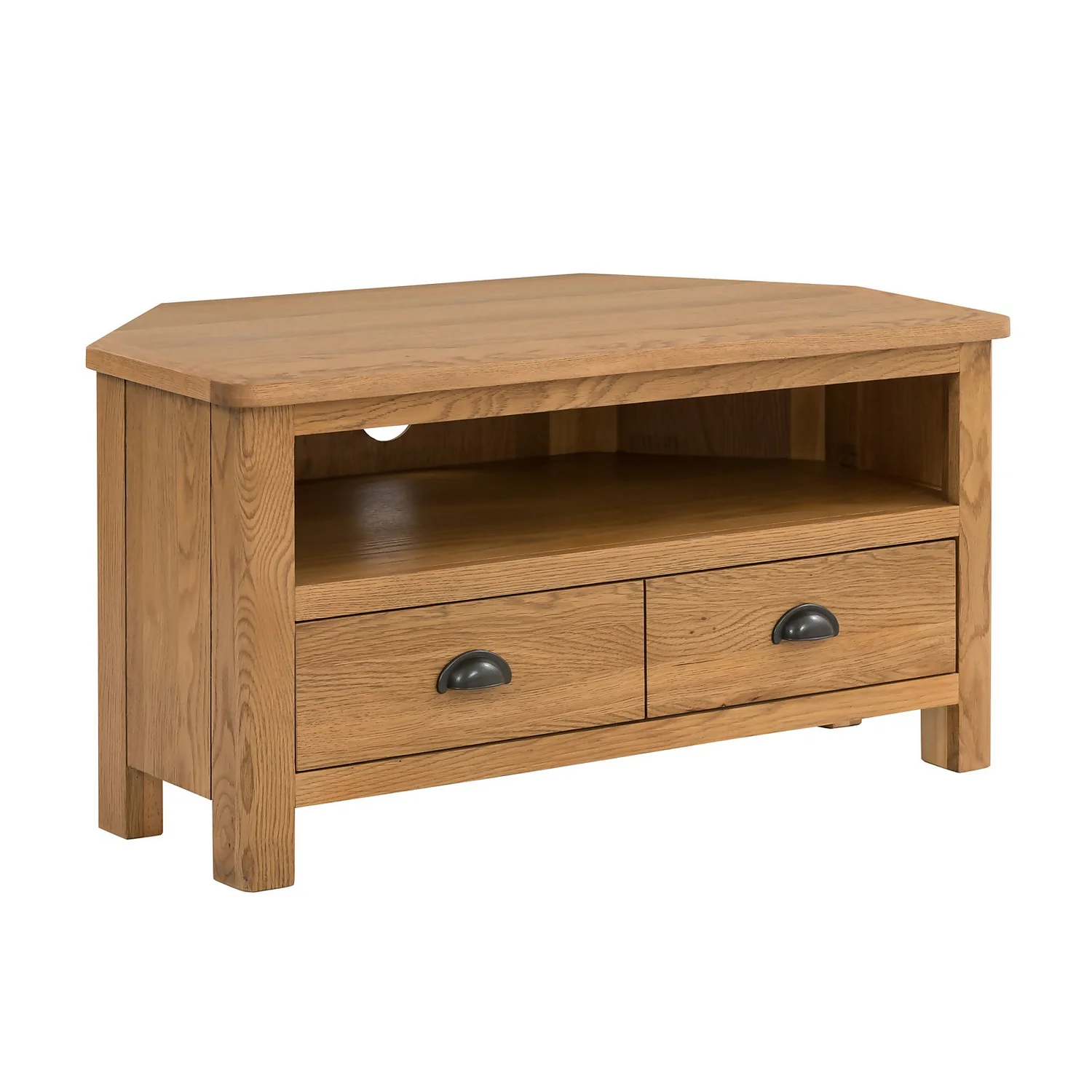 Norbury Corner TV Stand - Oak 3 Norbury Corner TV Stand - Oak