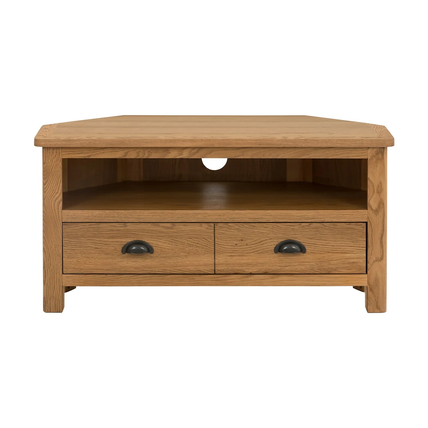 Norbury Corner TV Stand - Oak 6 Norbury Corner TV Stand - Oak - Image 4
