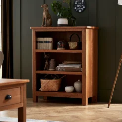 Norbury Low Bookcase - Oak 11 Norbury Low Bookcase - Oak -Furniture Shop 12940841 4144889224070061