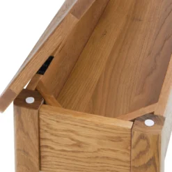 Norbury Storage Dining Bench - Oak -Furniture Shop 12940845 4574874669814591