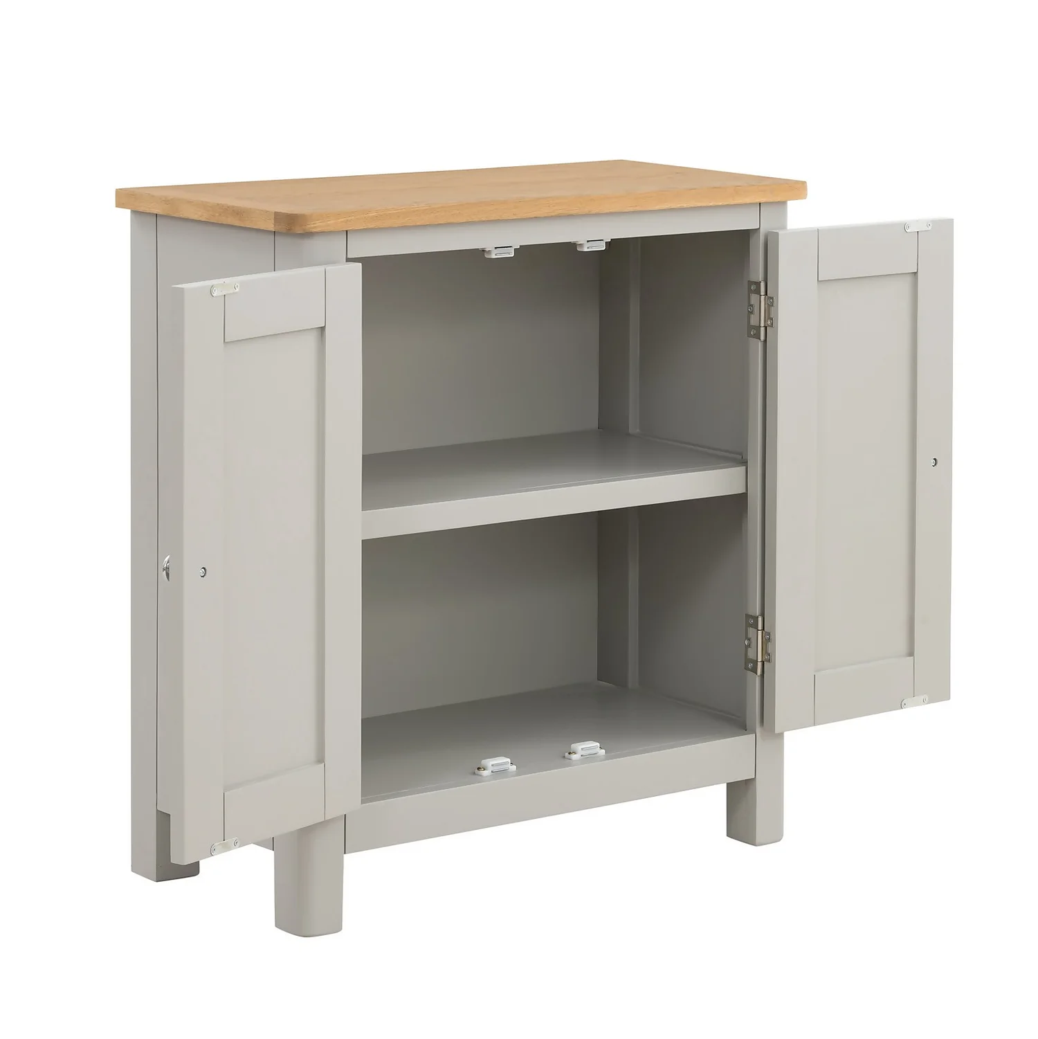 Norbury Petite Cabinet - Grey 6 Norbury Petite Cabinet - Grey - Image 4