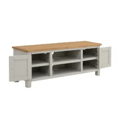 Norbury Wide TV Stand - Grey -Furniture Shop 12940856 1484873338403434