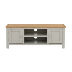 Norbury Wide TV Stand - Grey -Furniture Shop 12940856 1854889184040965