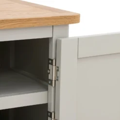 Norbury Wide TV Stand - Grey -Furniture Shop 12940856 1874873338523752