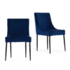 Ava Velvet Dining Chair - Set Of 2 - Navy -Furniture Shop 13125758 1074933241698566