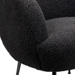 Tori Boucle Tub Chair - Black -Furniture Shop 13130400 9684919264964372