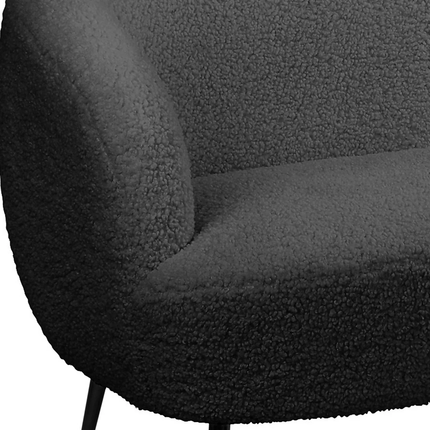 Tori Boucle Tub Sofa - Black 7 Tori Boucle Tub Sofa - Black - Image 5
