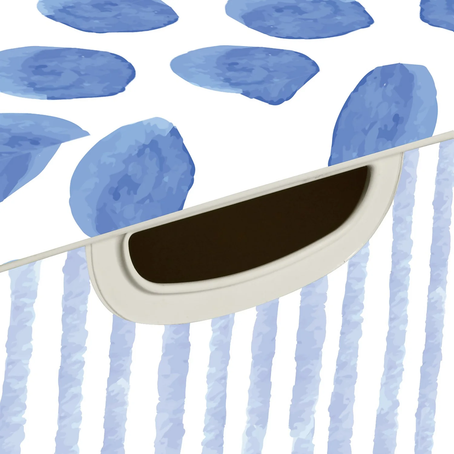 Curver Stockholm Coastal Deco Storage Box - Blue & White - 22L 5 Curver Stockholm Coastal Deco Storage Box - Blue & White - 22L - Image 3