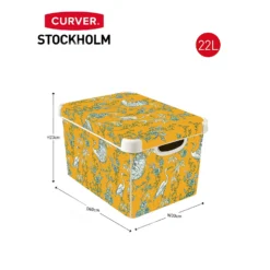 Curver Stockholm Stork Deco Storage Box - Yellow - 22L 13 Curver Stockholm Stork Deco Storage Box - Yellow - 22L -Furniture Shop 13169628 7774898511971226