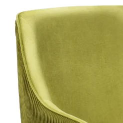 Pia Pleat Swivel Chair - Olive -Furniture Shop 13222763 1654940701676772