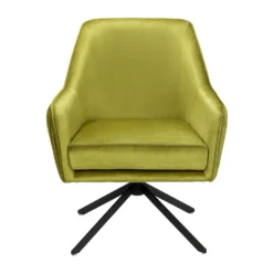 Pia Pleat Swivel Chair - Olive -Furniture Shop 13222763 1904940701575036