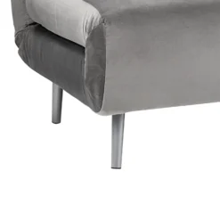 Freya Velvet Folding Sofa Bed - Grey -Furniture Shop 13222764 1404933444791480