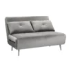 Freya Velvet Folding Sofa Bed - Grey -Furniture Shop 13222764 2704933444452813