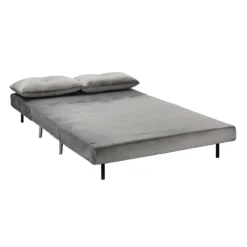 Freya Velvet Folding Sofa Bed - Grey -Furniture Shop 13222764 5844933444694100