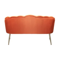 Sophia Scallop Occasional Sofa - Burnt Orange -Furniture Shop 13222766 9564920057615021