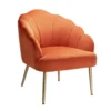 Sophia Scallop Occasional Chair - Burnt Orange 1 Sophia Scallop Occasional Chair - Burnt Orange -Furniture Shop 13222770 1794920057524325