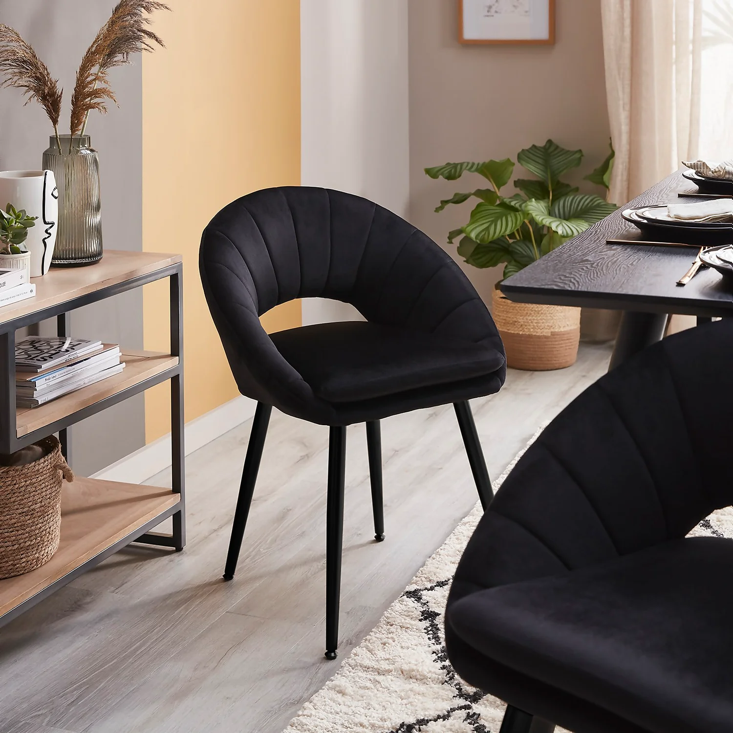 Margot Dining Chair - Set Of 2 - Black 4 Margot Dining Chair - Set Of 2 - Black - Image 2