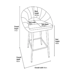 Margot Bar Stool - Black 17 Margot Bar Stool - Black -Furniture Shop 13222775 1355018741143179