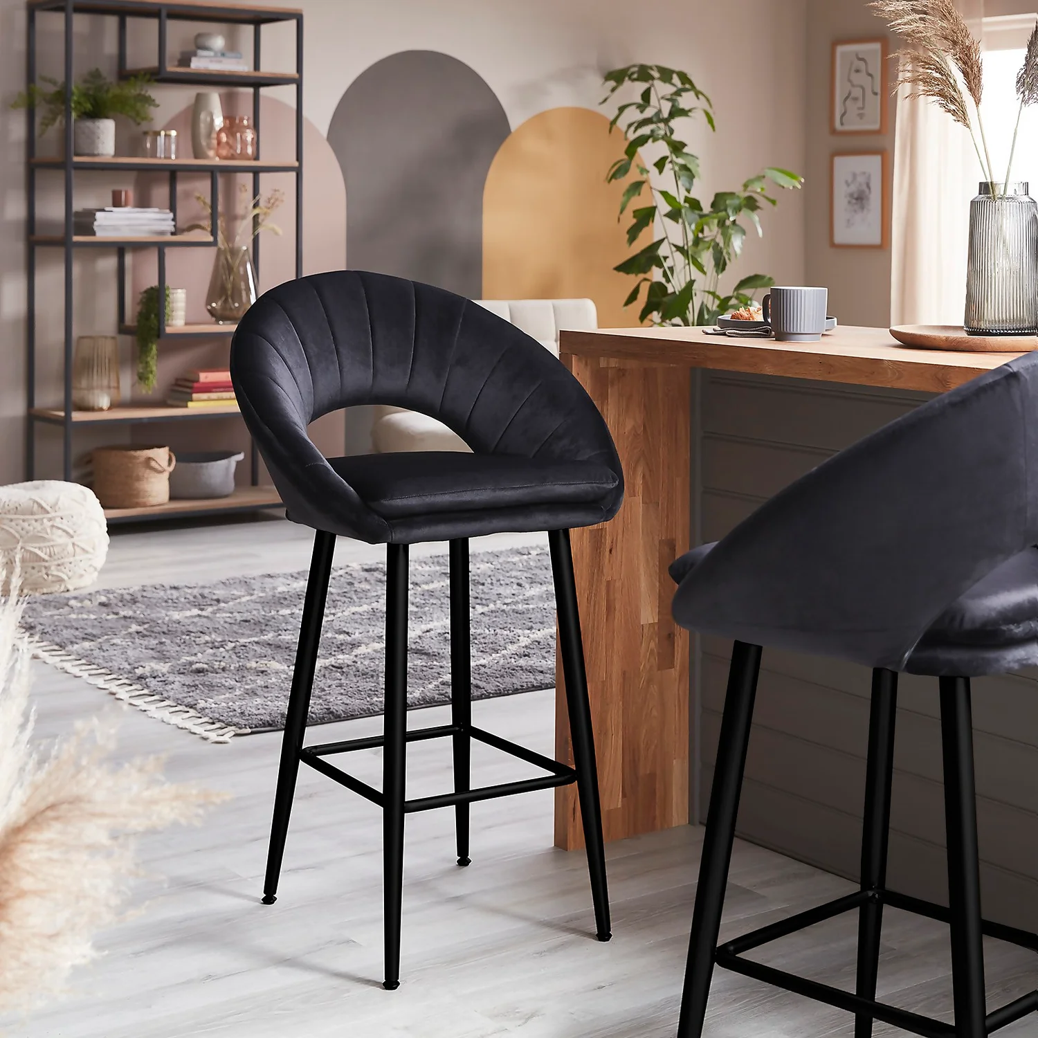 Margot Bar Stool - Black 4 Margot Bar Stool - Black - Image 2