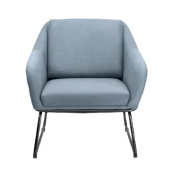 Evelyn Metal Frame Chair - Denim Blue -Furniture Shop 13222781 5444940701581669