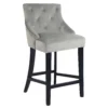 Annabelle Velvet Bar Stool - Grey 2 Annabelle Velvet Bar Stool - Grey -Furniture Shop 13223761 4134927306457397