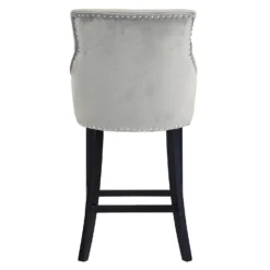 Annabelle Velvet Bar Stool - Grey 14 Annabelle Velvet Bar Stool - Grey -Furniture Shop 13223761 5874927306625451