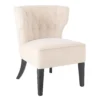 Sadie Velvet Accent Chair - Ivory -Furniture Shop 13223762 1024927511811543