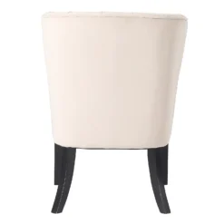 Sadie Velvet Accent Chair - Ivory -Furniture Shop 13223762 1594927512113223