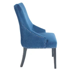 Annabelle Pleated Back Velvet Dining Chairs - Set Of 2 - Navy 14 Annabelle Pleated Back Velvet Dining Chairs - Set Of 2 - Navy -Furniture Shop 13223766 1044926476936469