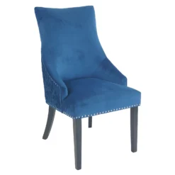 Annabelle Pleated Back Velvet Dining Chairs - Set Of 2 - Navy 12 Annabelle Pleated Back Velvet Dining Chairs - Set Of 2 - Navy -Furniture Shop 13223766 6354926476878617