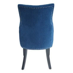 Annabelle Pleated Back Velvet Dining Chairs - Set Of 2 - Navy 16 Annabelle Pleated Back Velvet Dining Chairs - Set Of 2 - Navy -Furniture Shop 13223766 8924926477070695