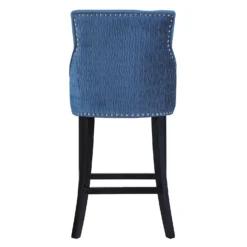 Annabelle Velvet Bar Stool - Navy -Furniture Shop 13223768 1984927306658868