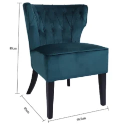 Sadie Velvet Accent Chair - Aegean Blue 19 Sadie Velvet Accent Chair - Aegean Blue -Furniture Shop 13223769 1444958840774388