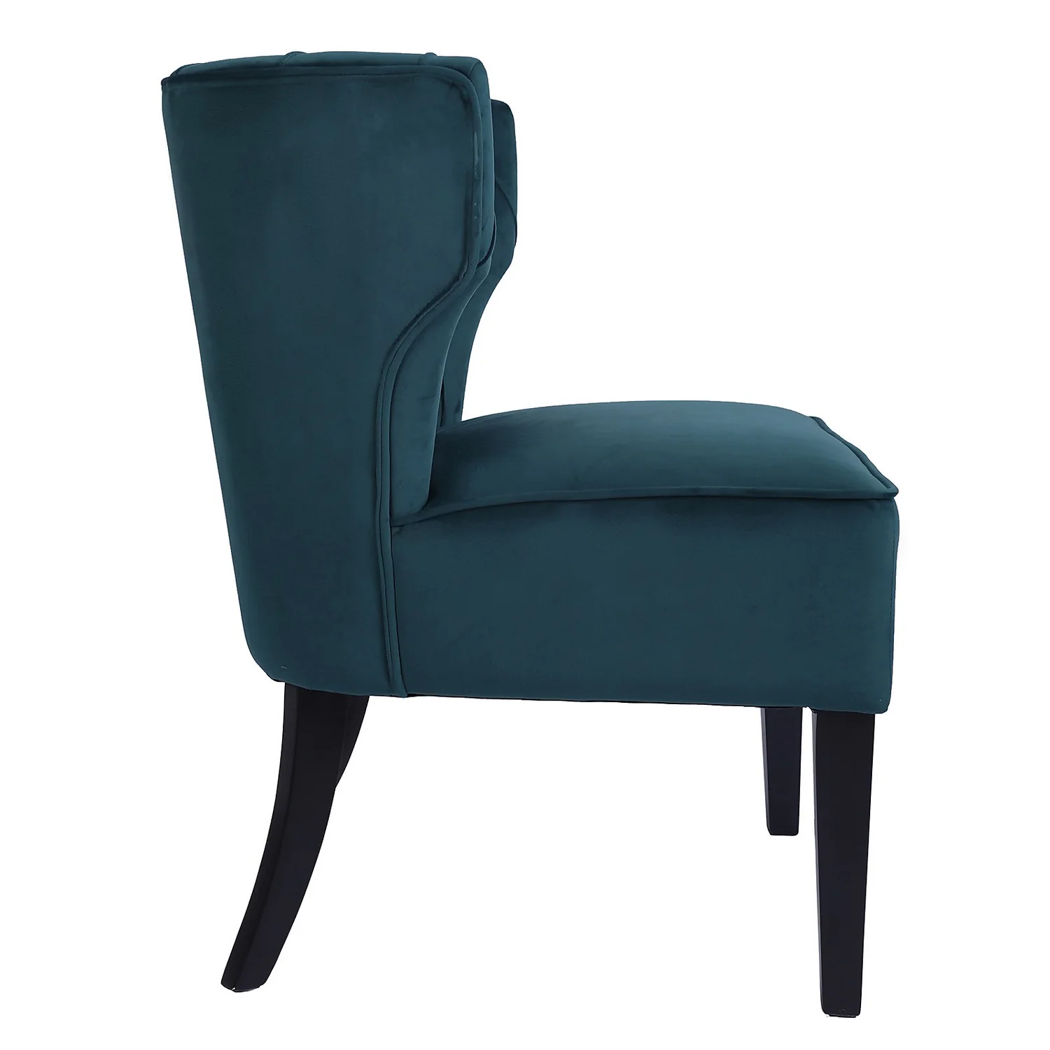 Sadie Velvet Accent Chair - Aegean Blue 6 Sadie Velvet Accent Chair - Aegean Blue - Image 4