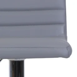 Chet Height Adjustable Faux Leather Bar Stool - Grey -Furniture Shop 13223770 1404927306650984