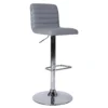 Chet Height Adjustable Faux Leather Bar Stool - Grey -Furniture Shop 13223770 1564927306458165