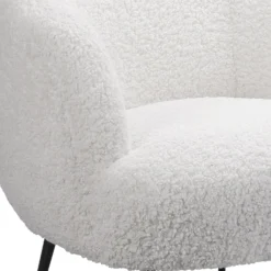 Tori Boucle Tub Chair - White -Furniture Shop 13224150 2014919264590698