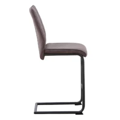 Skelby Faux Leather Bar Stool - Elephant Grey 7 Skelby Faux Leather Bar Stool - Elephant Grey -Furniture Shop 13244357 2784931414424762